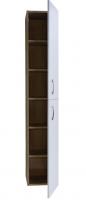 Шкаф-пенал Bellezza Рона 30 подвесной, комбинированный, белый