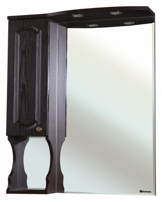 Зеркало-шкаф Bellezza Камелия 85 L венге левое, с полками