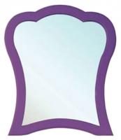 Зеркало Bellezza Грация 90 фиолетовое округлое, в стиле ретро