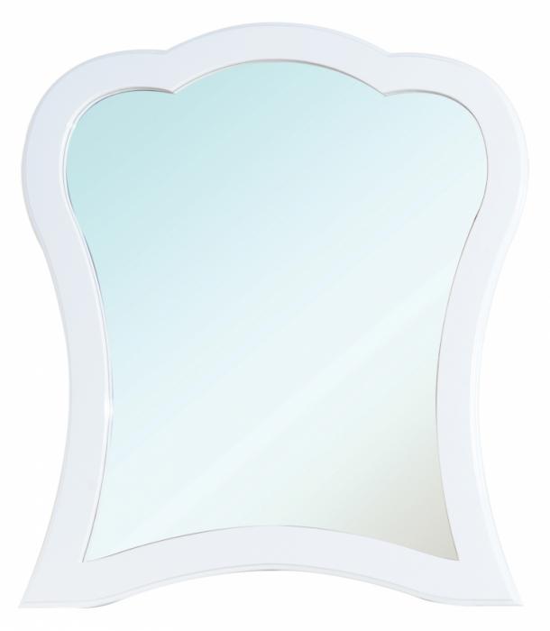 Зеркало Bellezza Грация 90 белое округлое, в стиле ретро