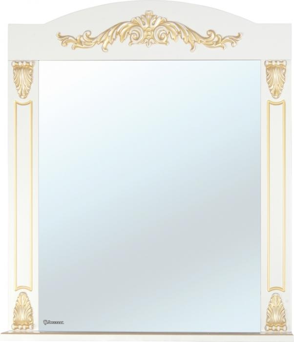 Зеркало Bellezza Луиза 80 бежевое патина золото